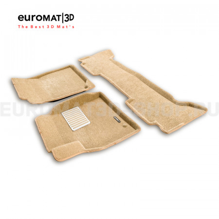 Текстильные 3D коврики Euromat3D Lux в салон для Toyota Land Cruiser 100 (1998-2003) № EM3D-005117T Бежевые Текстильные 3D коврики Euromat3D Lux в салон для Toyota Land Cruiser 100 (1998-2003) № EM3D-005117T Бежевые
