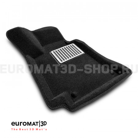Текстильные 3D коврики Euromat3D Lux в салон для Mercedes CLS-Class (C257) (2018-) № EM3D-003519