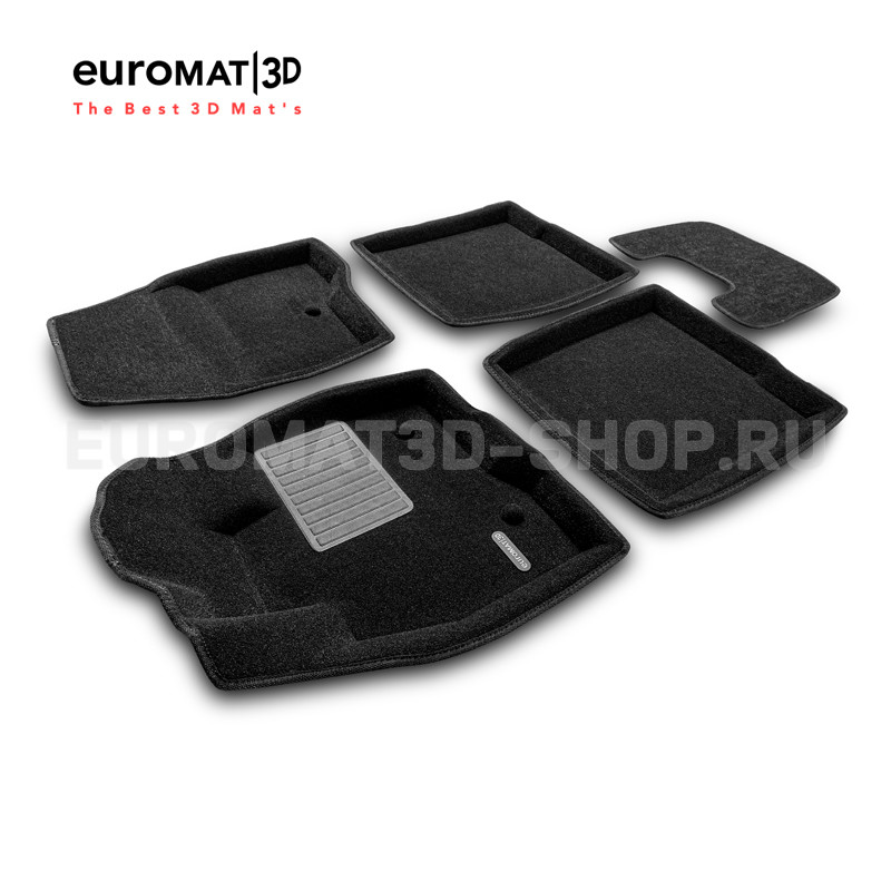 Текстильные 3D коврики Euromat3D Premium в салон для Ford Explorer (2015-) № EMPR3D-002217 Текстильные 3D коврики Euromat3D Premium в салон для Ford Explorer (2015-) № EMPR3D-002217