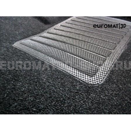 Текстильные 3D коврики Euromat3D Business в салон для Mercedes GLE-Class (W167) (2019-) № EMC3D-003509