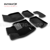 Текстильные 3D коврики Euromat3D Business в салон для Mazda CX-30 (2021-) № EMC3D-003400