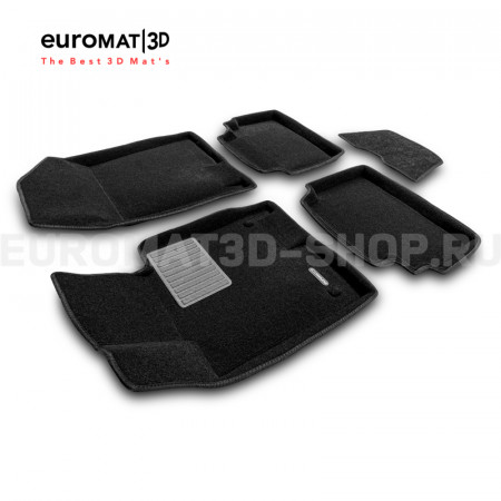 Текстильные 3D коврики Euromat3D Premium в салон для Hyundai Sonata (2020-) № EMPR3D-002708