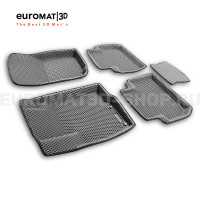 3D коврики Euromat3D EVA в салон для Mitsubishi Outlander XL (2006-2012) № EM3DEVA-003609G Серые